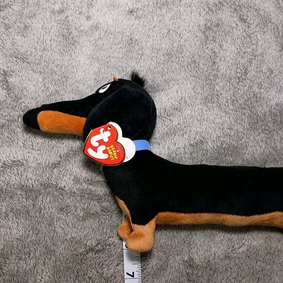 TY Beanie Baby 12” Medium "Buddy" Dachshund Dog Secret Life of Pets Plush NWT - Picture 15 of 16